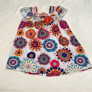 4T Flowy Boho Floral Lace Dress